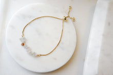 Load image into Gallery viewer, Morganite "ANGELEA" tumbled stone necklace and bracelets.