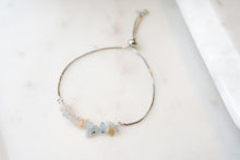 Load image into Gallery viewer, Morganite "ANGELEA" tumbled stone necklace and bracelets.