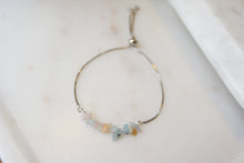 Load image into Gallery viewer, Morganite "ANGELEA" tumbled stone necklace and bracelets.