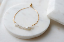 Load image into Gallery viewer, Moonstone "COSIMA" tumbled stone necklace and bracelets.