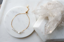 Load image into Gallery viewer, Moonstone "COSIMA" tumbled stone necklace and bracelets.