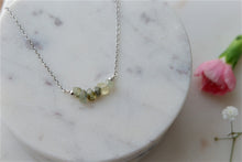 Load image into Gallery viewer, Prehenite "SIRONA" tumbled stone necklace and bracelets.