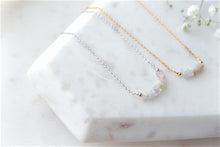 Load image into Gallery viewer, Morganite "ANGELEA" tumbled stone necklace and bracelets.