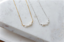 Load image into Gallery viewer, Moonstone "COSIMA" tumbled stone necklace and bracelets.