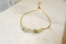 Load image into Gallery viewer, Prehenite "SIRONA" tumbled stone necklace and bracelets.