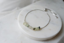 Load image into Gallery viewer, Prehenite "SIRONA" tumbled stone necklace and bracelets.