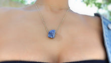Load image into Gallery viewer, Lapis Lazuli RAW 18k. gold plated necklace.