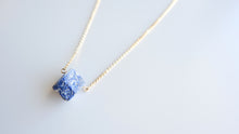 Load image into Gallery viewer, Lapis Lazuli RAW 18k. gold plated necklace.
