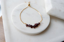 Load image into Gallery viewer, Ruby "AHUNA" tumbled stone necklace and bracelets

