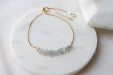 Load image into Gallery viewer, Aqua Marine "DREA" tumbled stone necklace and bracelets.
