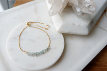 Load image into Gallery viewer, Aqua Marine "DREA" tumbled stone necklace and bracelets.

