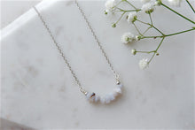 Load image into Gallery viewer, Blue lace Agata "VERA" tumbled stone necklace and bracelets
