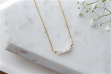 Load image into Gallery viewer, Moonstone "COSIMA" tumbled stone necklace and bracelets.
