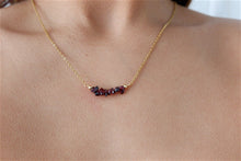 Load image into Gallery viewer, Ruby "AHUNA" tumbled stone necklace and bracelets
