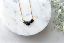 Load image into Gallery viewer, Hematite "GAIA" tumbled stone necklace and bracelets.
