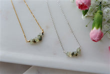 Load image into Gallery viewer, Prehenite "SIRONA" tumbled stone necklace and bracelets.
