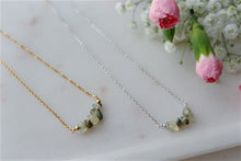 Load image into Gallery viewer, Prehenite "SIRONA" tumbled stone necklace and bracelets.
