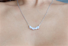 Load image into Gallery viewer, Blue lace Agata "VERA" tumbled stone necklace and bracelets
