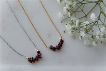 Load image into Gallery viewer, Ruby "AHUNA" tumbled stone necklace and bracelets
