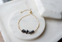 Load image into Gallery viewer, Hematite "GAIA" tumbled stone necklace and bracelets.
