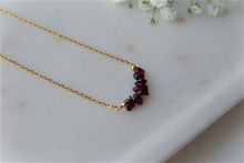 Load image into Gallery viewer, Ruby "AHUNA" tumbled stone necklace and bracelets
