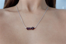Load image into Gallery viewer, Ruby "AHUNA" tumbled stone necklace and bracelets
