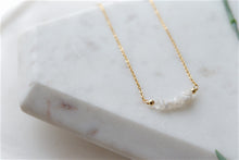 Load image into Gallery viewer, Moonstone "COSIMA" tumbled stone necklace and bracelets.
