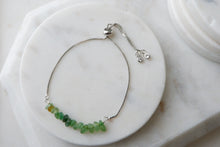 Load image into Gallery viewer, Emerald "SENTA" tumbled stone necklace and bracelets.
