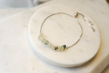 Load image into Gallery viewer, Prehenite "SIRONA" tumbled stone necklace and bracelets.
