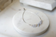 Load image into Gallery viewer, Blue lace Agata "VERA" tumbled stone necklace and bracelets
